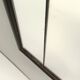 Art Deco Rectangular Wall Mirror with Black Beech Frame, Italy