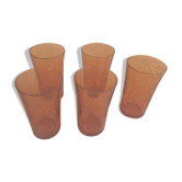 Série de 5 verres vintage