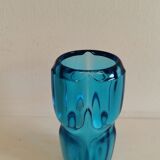 Vintage Czech Bohemian art glass vase, designed by Frantisek Vizner for Rudolfova Hut 1961-1962