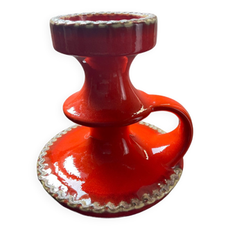 Vintage candle holder in glazed ceramic Germany