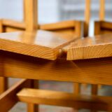 Series of 4 maison regain pine chairs