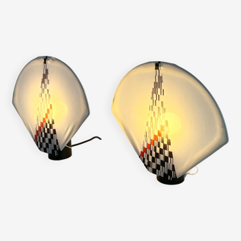 Pair of table lamps by Zilo G, 1980