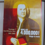 Original poster national lottery tricentennial of the birth Of Sebastian Bach 1985