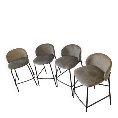 Lot de 4 tabourets de bar BoConcept - Princeton, design Morten Georgsen - N