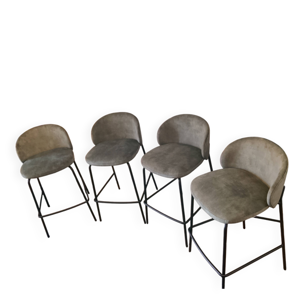 Lot de 4 tabourets de bar BoConcept - Princeton, design Morten Georgsen - N