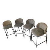 Lot de 4 tabourets de bar BoConcept - Princeton, design Morten Georgsen - N
