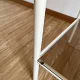Smoked glass bedside table