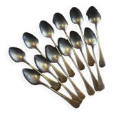 12 petites cuillères en étain