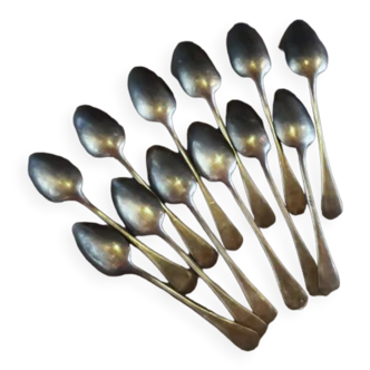 12 small tin spoons