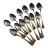12 small tin spoons