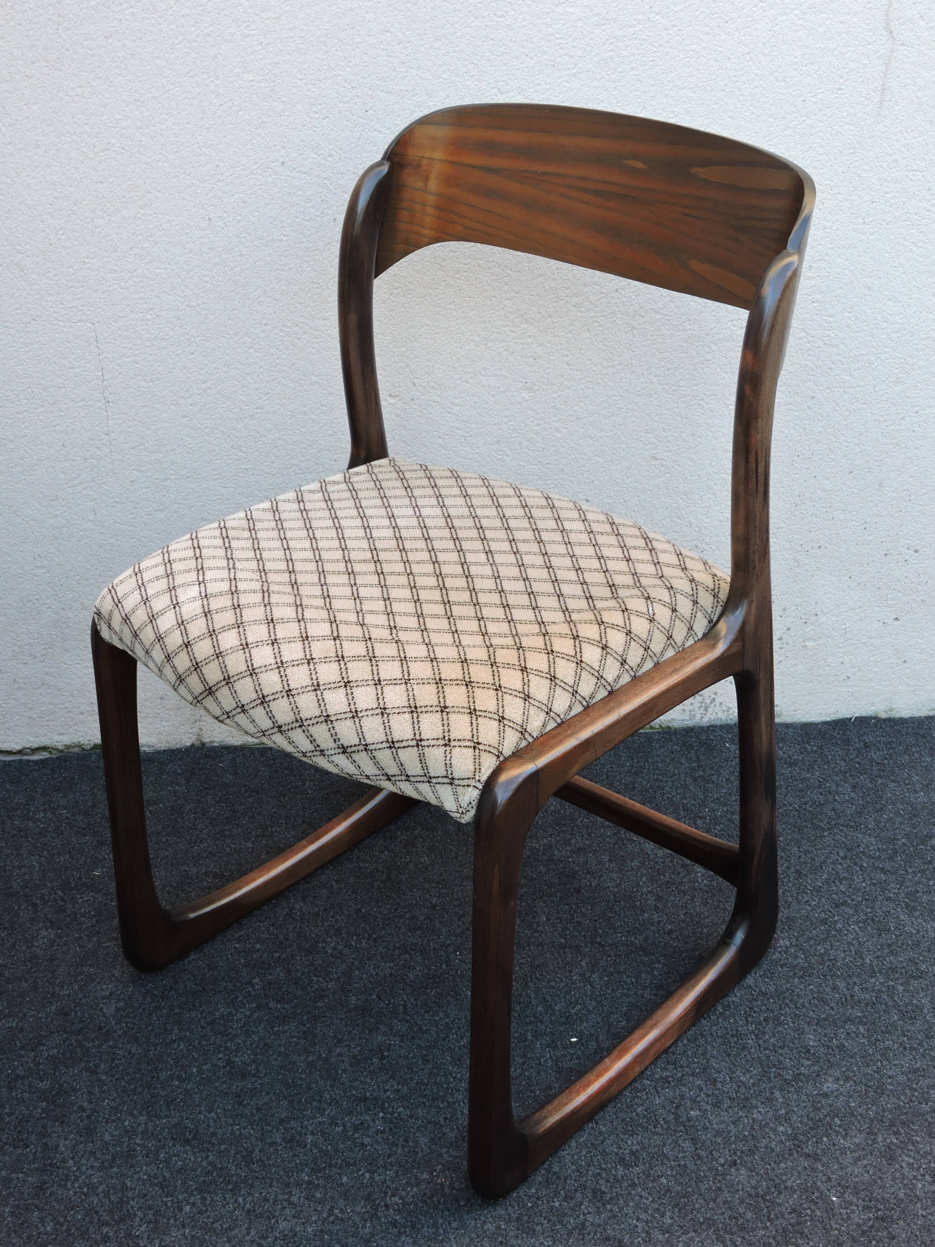 Suite of 6 Baumann chairs model Sleigh