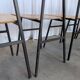 Set of 7 Vintage Industrial School Chairs / STOL Kamnik 1970s Yugoslavia