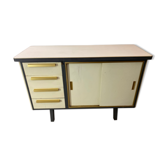Meuble industriel Strafor vintage 1960