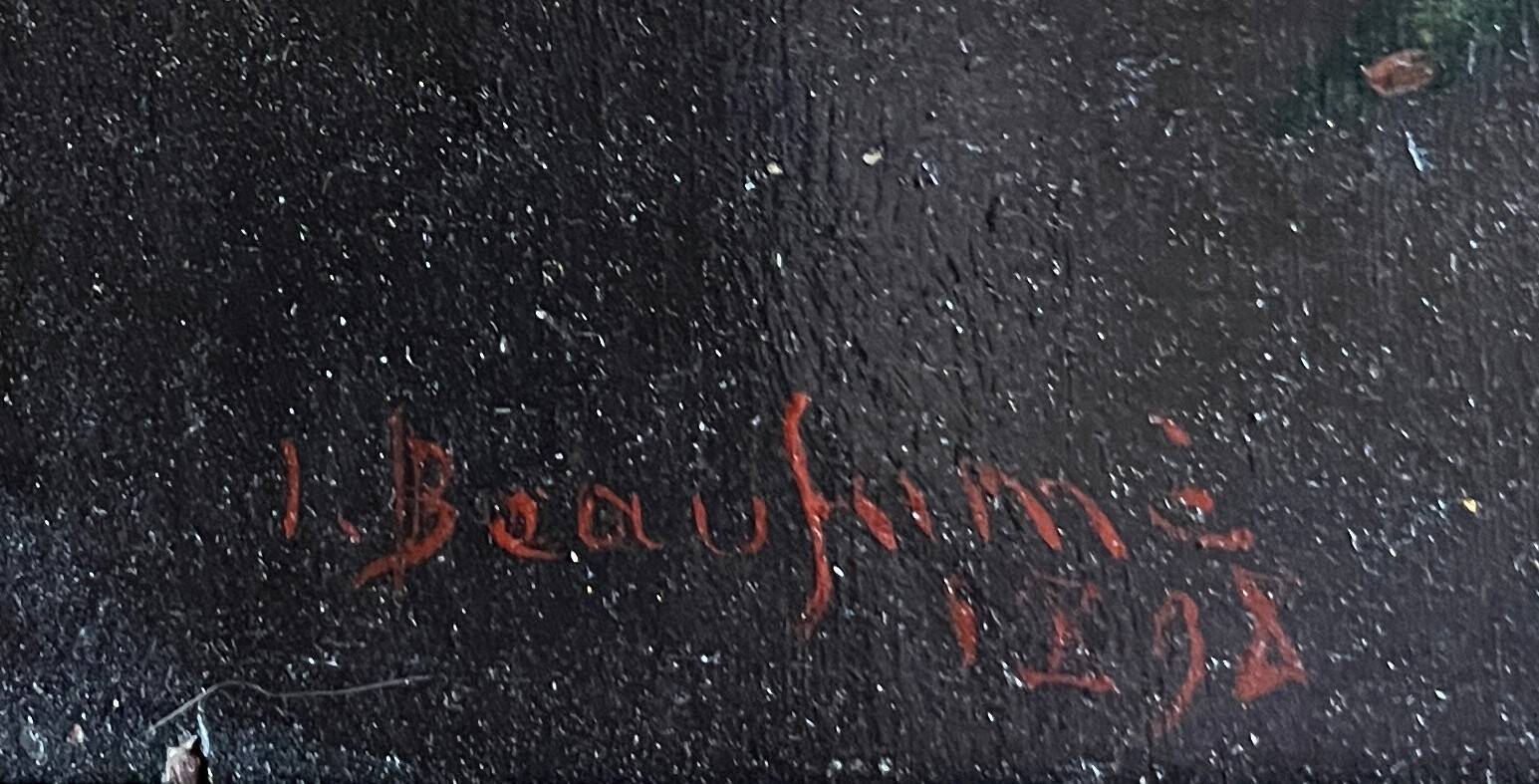 Paintings during HSP Flowers 1897 signed for restoration