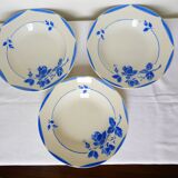 3 vintage soup plates