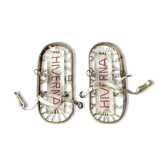 Pair of snowshoes wood - hiverna -france -deco chalet mountain