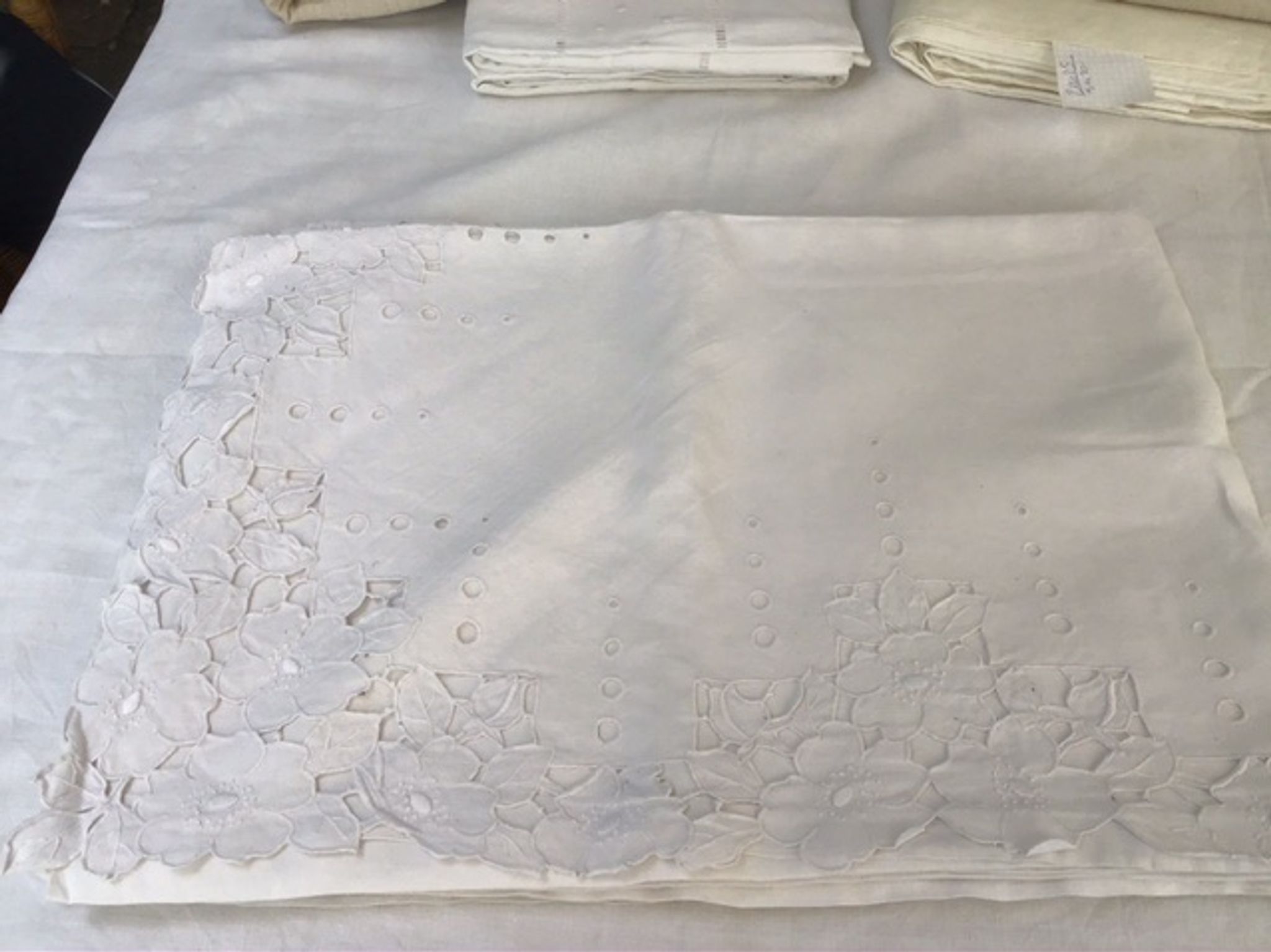 Drap Richelieu 2 personnes pur coton
