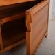 Vintage solid elm sideboard by Pierre Chapo, model R08