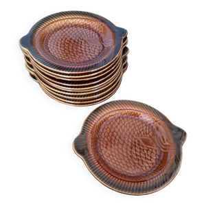 12 assiettes poisson