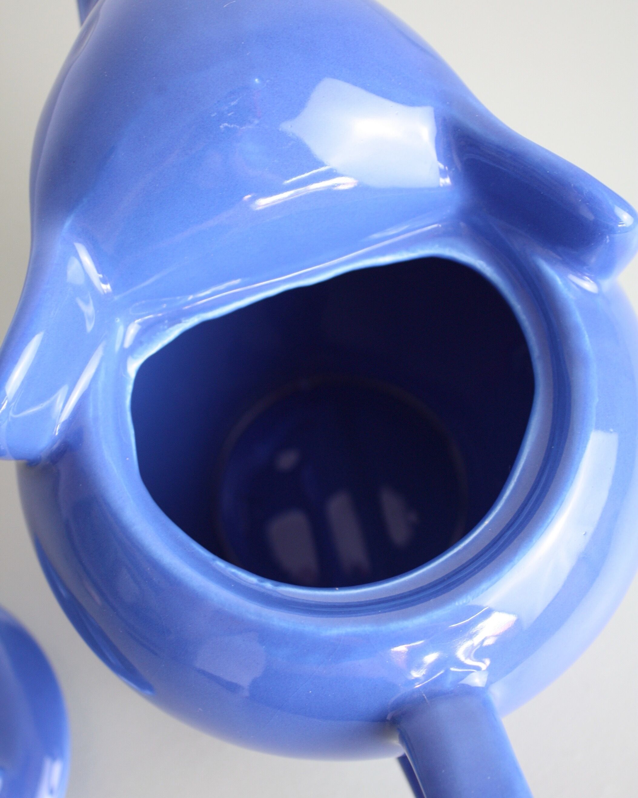 Lipton Blue Elephant Ceramic Teapot