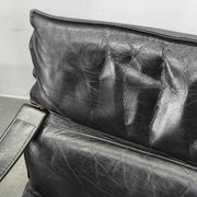 Pair of Leather Lounge Chairs by Åke Fribytter for Nelo Kroken 1960s