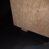 Small vintage piece of furniture in oak and oak veneer, completely stripped