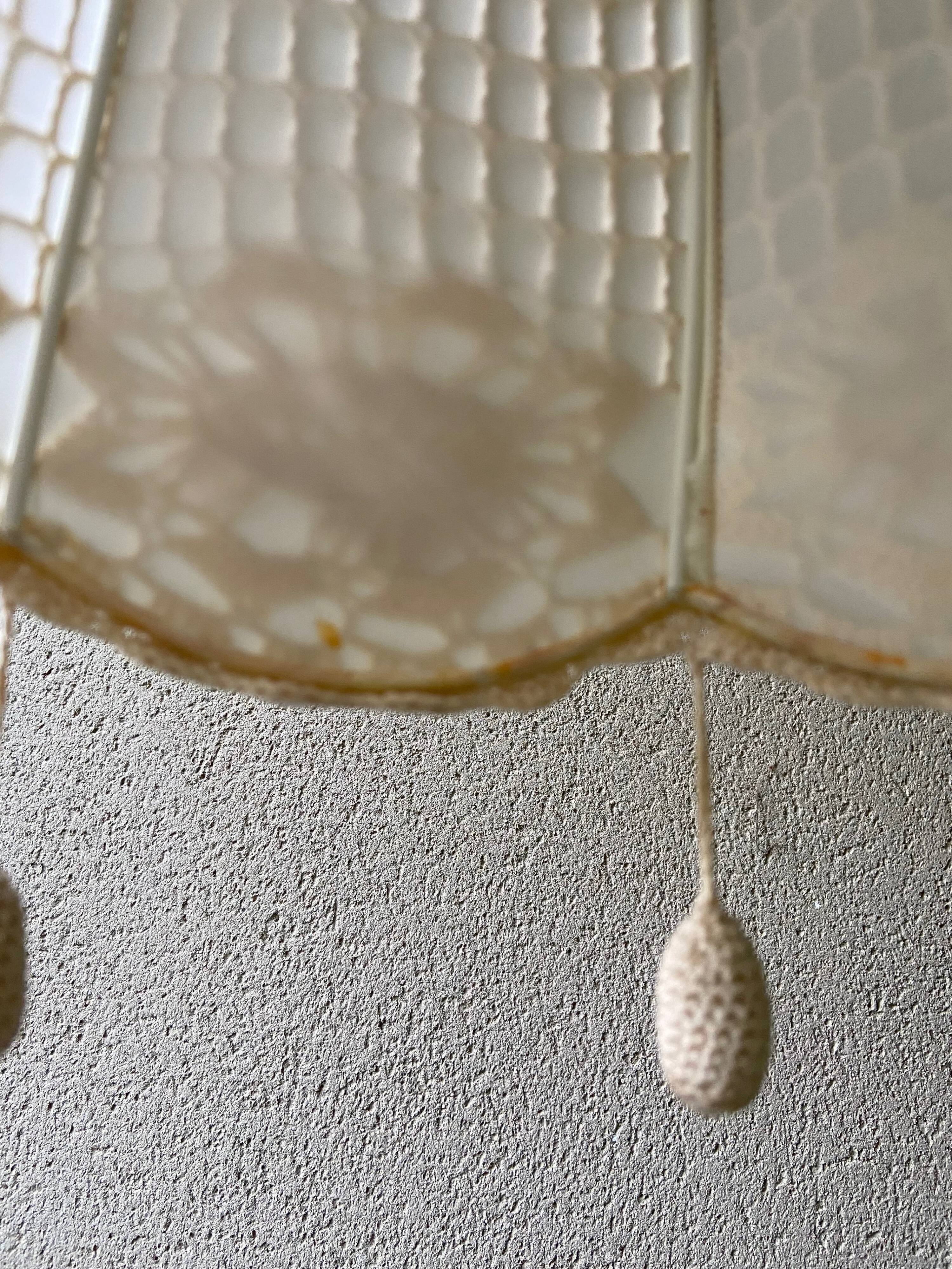 Vintage suspension - made crochet-70s
