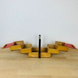 Red 50s wood worker, sewing box