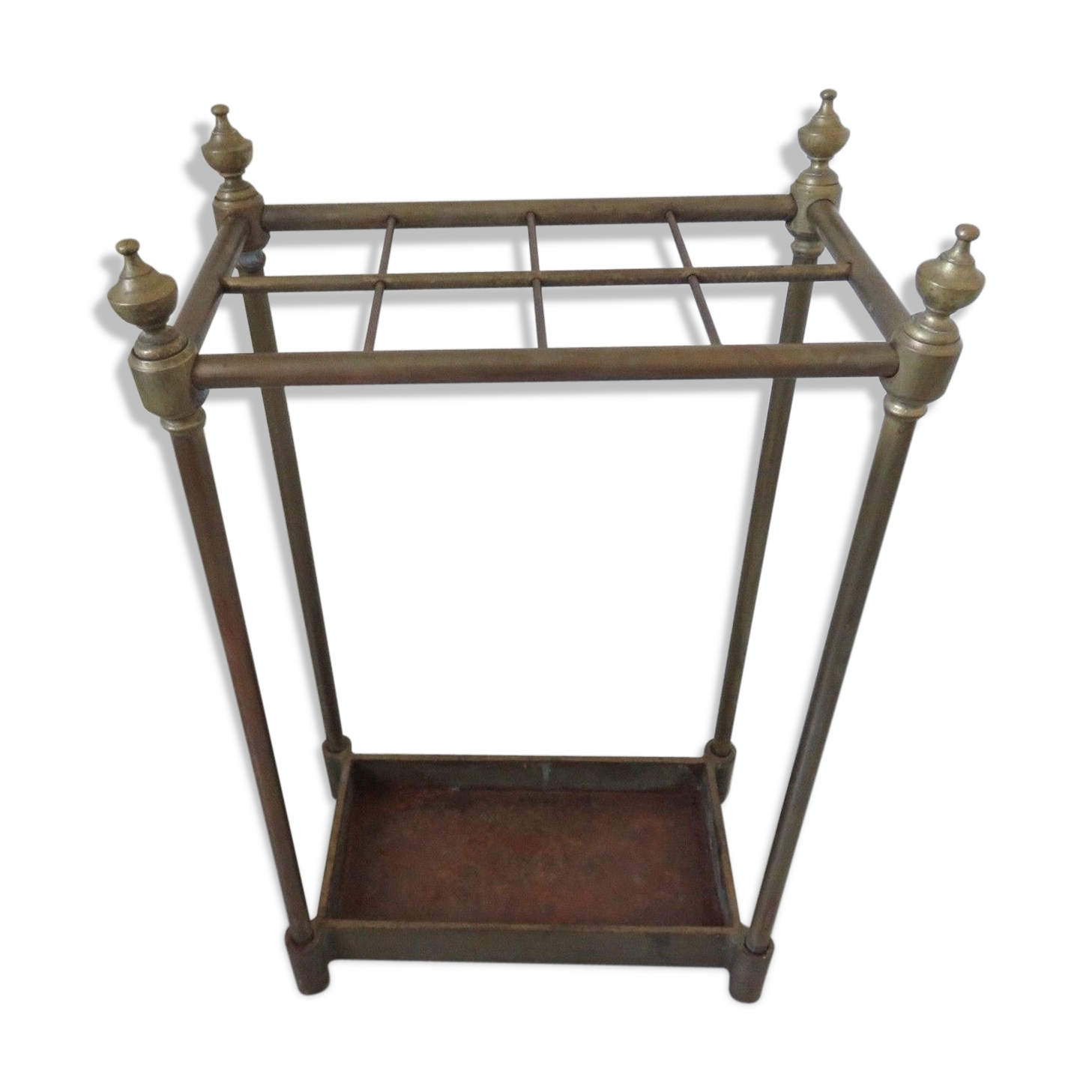 Umbrella rack in brass of the 1900s