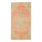5x9 Soft Vintage Oushak Handmade Area Rug, 145x272 Cm