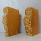 pair of vases in faience Saint Clement slurry art deco