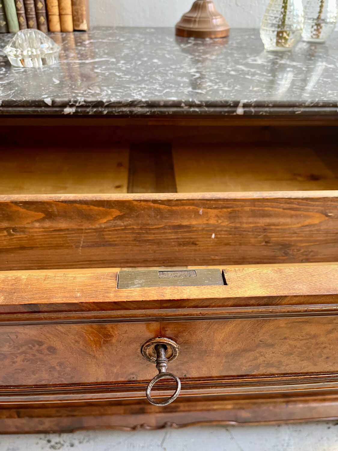 Antique walnut chest of drawers