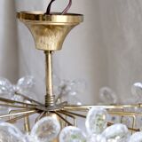 Ceiling flowers in murano glass and brass