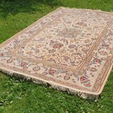 Vintage Isfahan Rug, Rug, carpet 225x150cm (7.4x4.9 ft) Floral Pattern