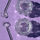 Set - 2 pieces salt shakers with crystal spoon