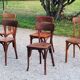 Set of 5 Stella Thonet bistro chairs from the 1950s