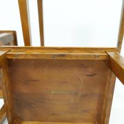 Nested tables in Art Deco style made of mahogany and stained birch, NK Sweden, 1940s.