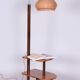 Art Deco Walnut Floor Lamp attributed to J. Halabala for Up Závody, 1930s