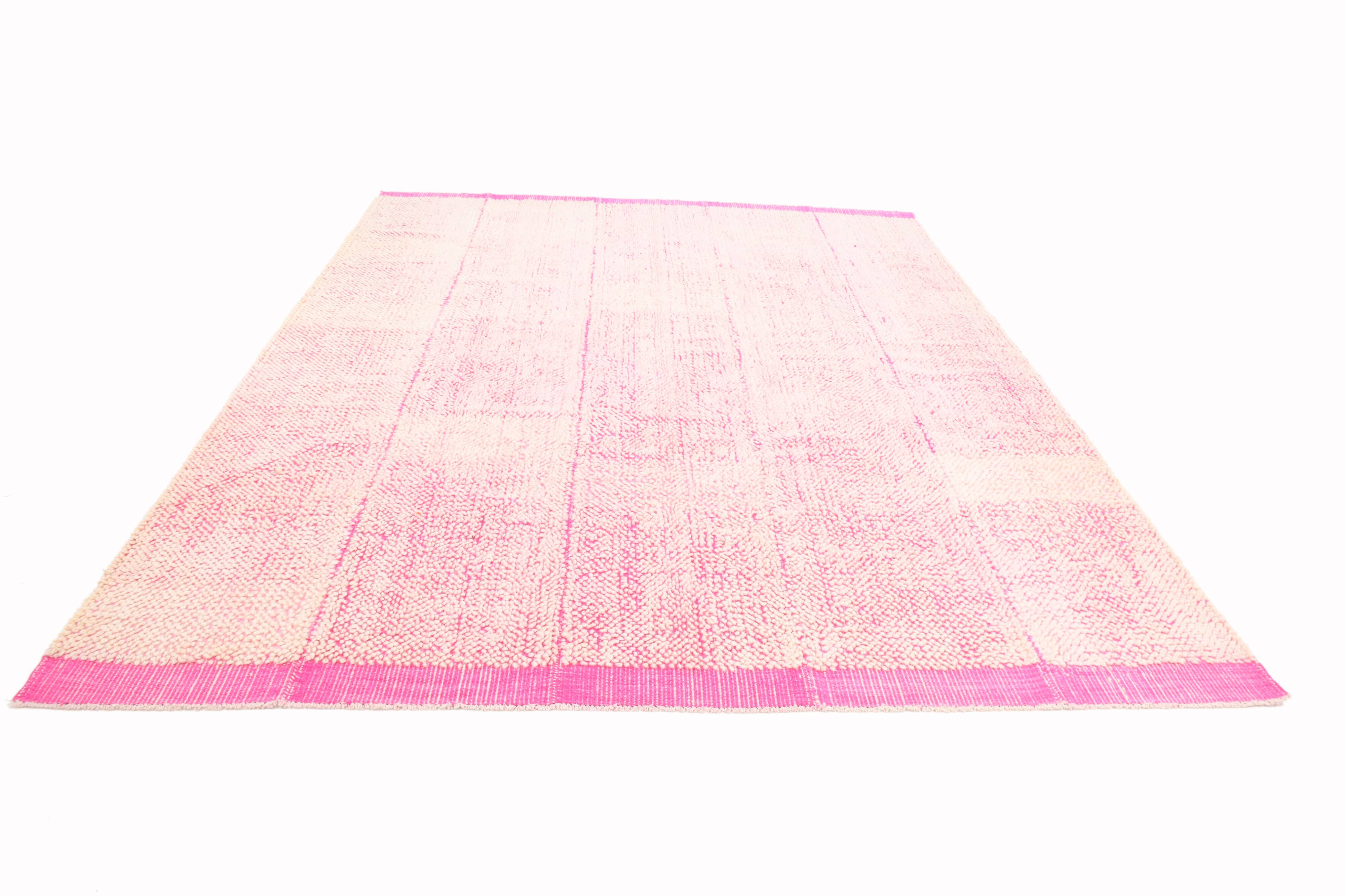 8x10 Pink & Beige Vintage Kilim Rug, 249x300Cm