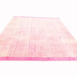 8x10 Pink & Beige Vintage Kilim Rug, 249x300Cm