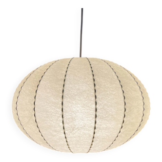 Modern mid-century Cocoon pendant lamp by Friedel Wauer for Goldkant Leuchten, Germany, 1960s.