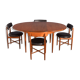 Restored Teak 1960s Retro G Plan Fresco Round Table & 4 Chairs Victor Wilkins