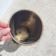Cylindrical brass umbrella stand – 1960s/70s