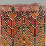 Vintage Turkish Mini Kilim 90x49 cm Wool Small Kelim Runner, shabby Chic