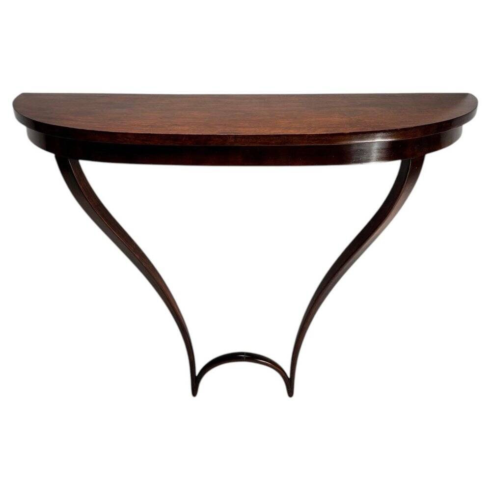 Mid-Century Wooden Hanging Console attributed to Carlo Enrico Rava, Italy, 1940s