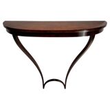 Mid-Century Wooden Hanging Console attributed to Carlo Enrico Rava, Italy, 1940s