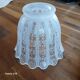 4 antique acid-etched glass tulips