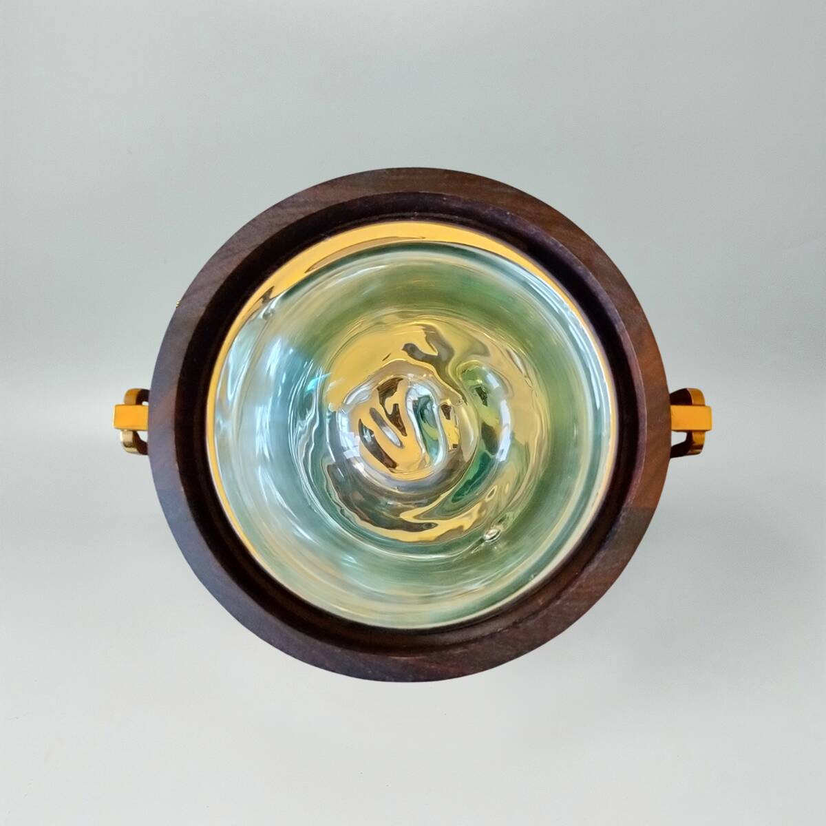 1970s Gorgeous Cocktail Shaker With Ice Bucket by Aldo Tura. Made in Italy