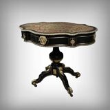 Boulle marquetry violin-shaped table, Napoleon III period – Mid 19th century