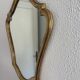 Vintage mirror 1960s Belgian rocaille style gilded wood - 61 x 49 cm